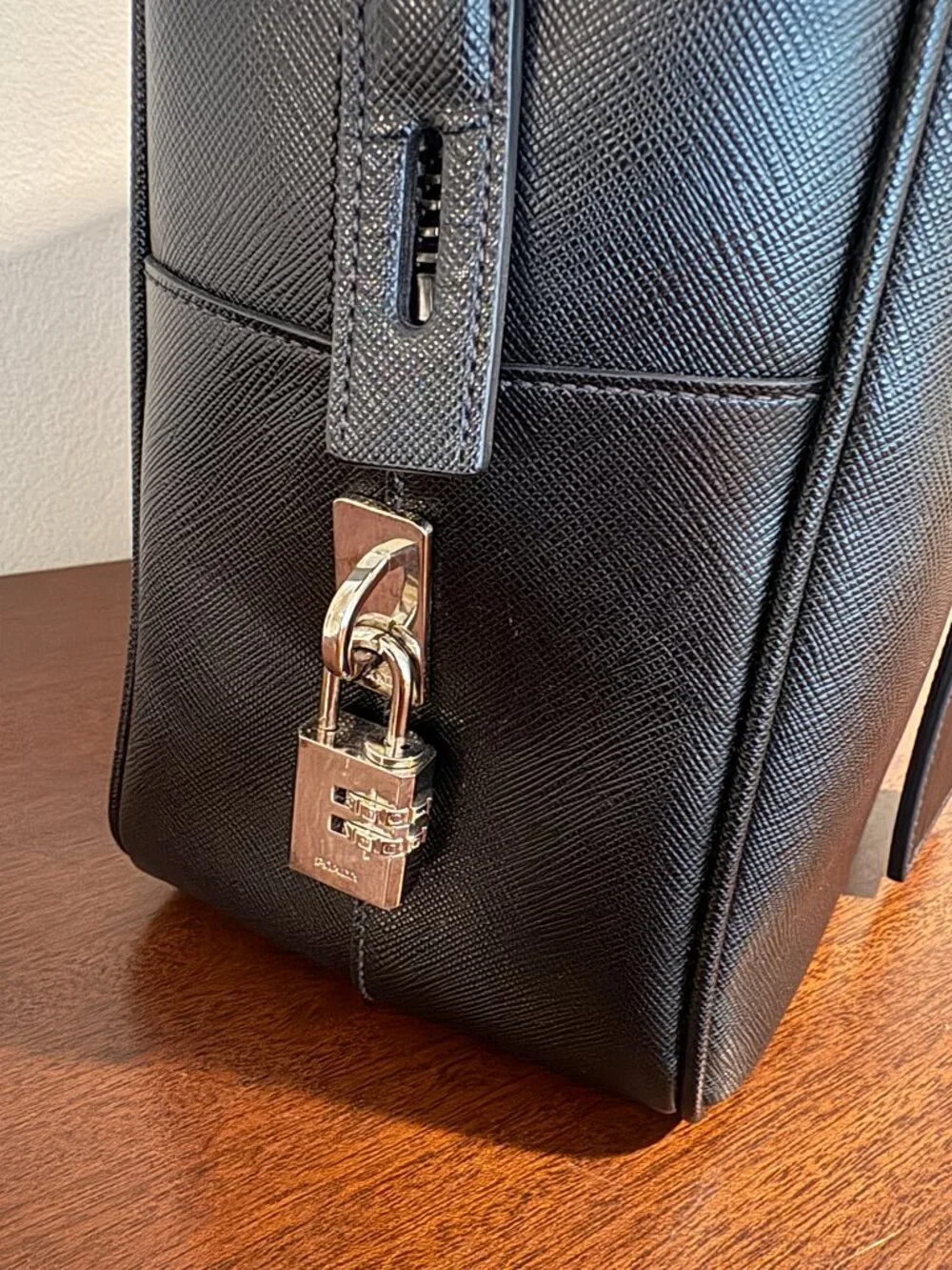 Prada Black Leather Briefcase